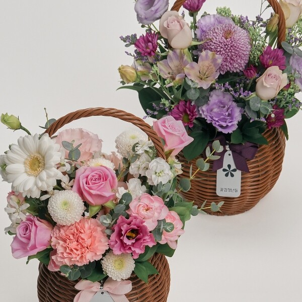 꽃집청년들,계절 꽃바구니+칼루위 초콜릿 25구