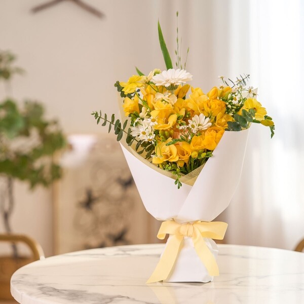 꽃집청년들,프리지아 시즌 꽃다발