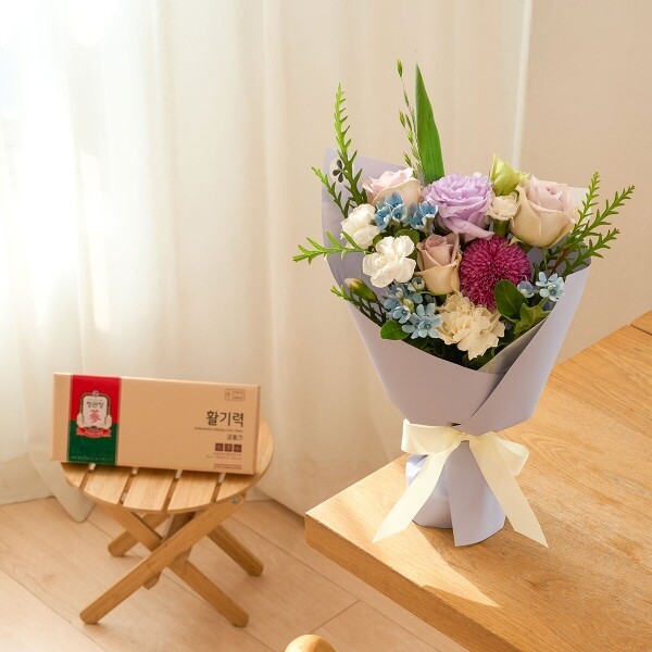 꽃집청년들,계절 꽃다발+정관장 활기력