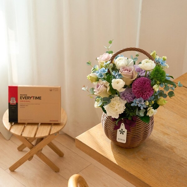 꽃집청년들,계절 꽃바구니+정관장 에브리타임