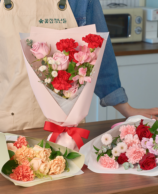 카네이션 계절꽃다발