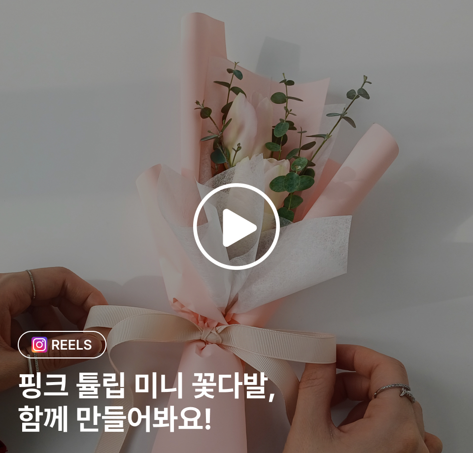 꽃집청년들 미니 튤립 꽃다발 만드는 법 GUIDE(동영상)
